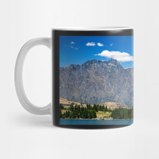 View from Queenstown, South island of New Zealand towards the Remarkables mountain range Mug